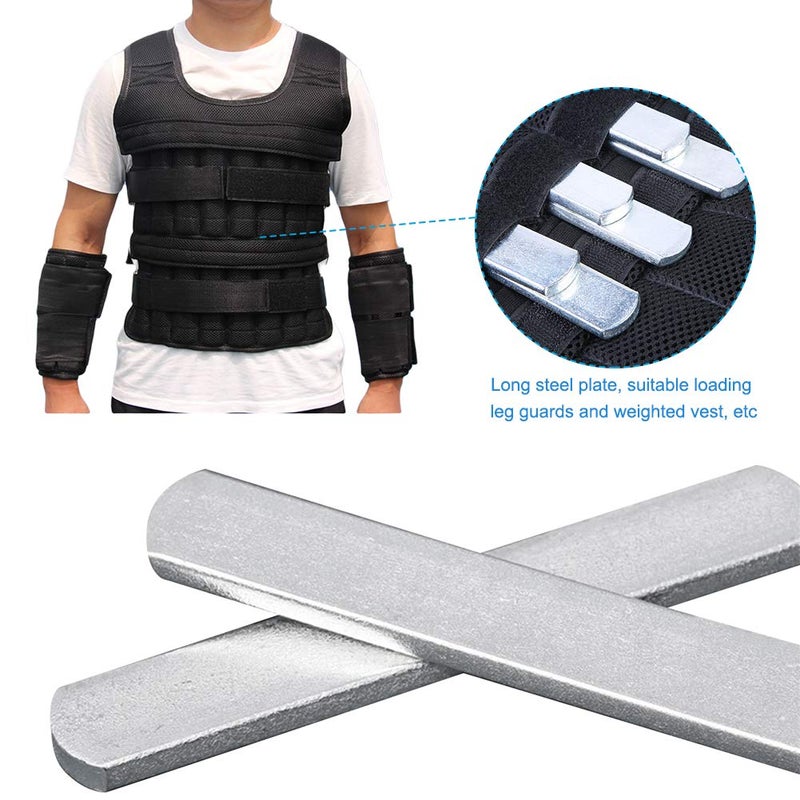 StepOK Steel Plates for Weighted Vest, Strength Training Weight Steel Plate Adjustable Round Head Rustproof - Image 3